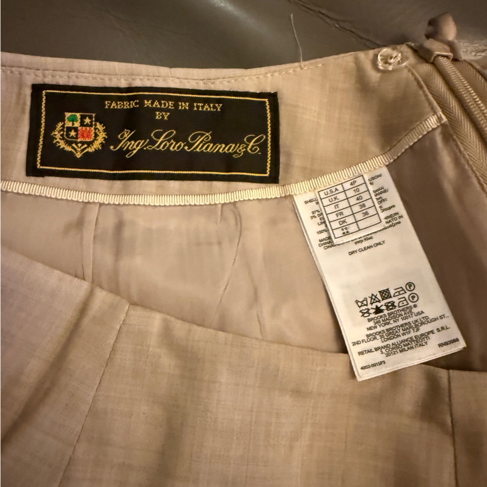 Loro Piana Cream Skirt